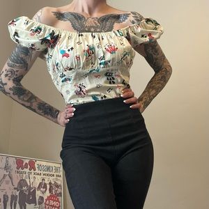 Bernie Dexter Novelty Print Top L